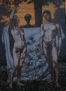 Hans Thoma Adam and Eve oil painting reproduction